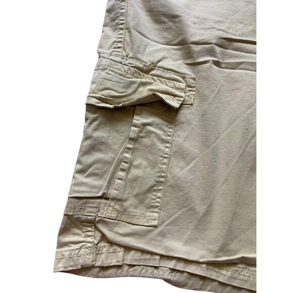 Ditch Plains Mens Stretch Cargo Shorts Size 40 Khaki Outdoors Utility Workwear - Picture 2 of 13